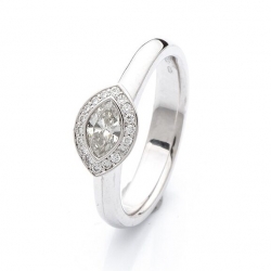 Prsten s diamantem vzor č. 0176